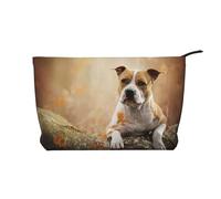 Impresión de American Staffordshire Terrier,Neceser de Pana, Neceser de Maquillaje portátil, Neceser de Viaje