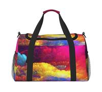 Impresión de Arte en Acuarela con Hermosa Tinta.,Bolsas Deportivas, Bolsos de Viaje Deportivos Cruzados de Mano, Bolsas de Viaje de Gran Capacidad para Mujeres y Hombres.