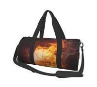 Impresión de Baloncesto, Bolsa de Viaje de Gran Capacidad, Bolso Redondo, Bolsa de Viaje Deportiva, Bolsa de Mano, Bolsa de Fitness