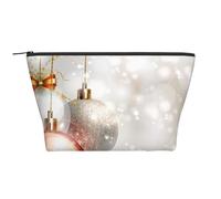 Impresión de Bolas de Navidad, Bolsa de artículos de tocador Bolsa de Maquillaje Bolsa de cosméticos Bolsa de artículos de tocador de Viaje portátil