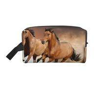 Impresión de Caballo Corriendo, Bolsa de Maquillaje Bolsa de cosméticos Bolsa de artículos de tocador de Viaje portátil Organizador de Bolsa de Maquillaje