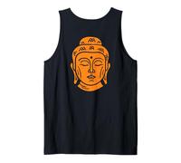 Impresión de Cabeza de Buda, sabiduría Budista Camiseta sin Mangas