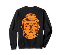 Impresión de Cabeza de Buda, sabiduría Budista Sudadera