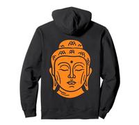 Impresión de Cabeza de Buda, sabiduría Budista Sudadera con Capucha