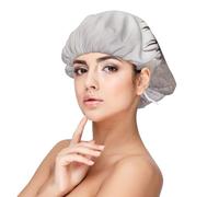 Impresión de ciervo salvaje,Gorro de dormir de satén para adultos - Gorro de dormir elástico para mujer, cubrecabello nocturno