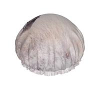 Impresión de ciervo salvaje,Gorro de ducha, gorro de noche, gorro de baño elástico impermeable de doble capa, reutilizable para el cabello.