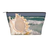 Impresión de Conchas de Estrella de mar de Playa, Bolsa de artículos de tocador Bolsa de Maquillaje Bolsa de cosméticos Bolsa de artículos de tocador de Viaje portátil