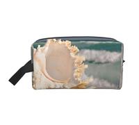 Impresión de Conchas de Estrella de mar de Playa, Bolsa de Maquillaje Bolsa de cosméticos Bolsa de artículos de tocador de Viaje portátil Organizador de Bolsa de Maquillaje