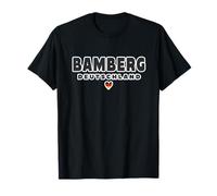 Impresión de corazón de Bamberg Deutschland/Bamberg Alemania Camiseta