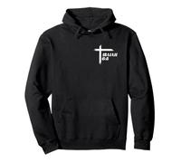 Impresión de Cruz Cristiana Here Am I Send me en la Parte Delantera y Trasera Sudadera con Capucha
