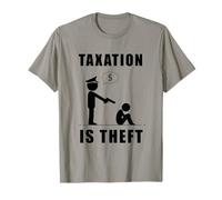 Impresión de declaración audaz de impuestos es Robo para los Amantes de la Libertad Camiseta