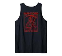Impresión de fondo de Hard Techno - Rave To The Grave Grim Reaper Camiseta sin Mangas