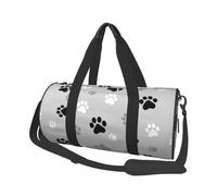 Impresión de Huellas de Animales, Bolsa de Viaje de Gran Capacidad, Bolso Redondo, Bolsa de Viaje Deportiva, Bolsa de Mano, Bolsa de Fitness