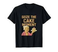 Impresión de Humor de la Abuela de Seize The Cake Moment Camiseta