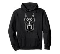 Impresión de Imagen de Perro Doberman Genial Sudadera con Capucha