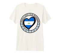 Impresión de la Bandera de Proud and Lucky To Be Nicaraguan I Love Nicaragua Camiseta Premium