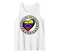 Impresión de la bandera de Proud And Lucky To Be Venezuelan I Love Venezuela Camiseta sin Mangas