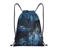 Impresión De La Ciudad De Nueva York Unisex Bolsa De Deporte Ajustable Mochilas Deportiva Gran Capacidad Bolsa De Gimnasio Para Playa Viaje Natación Acampada