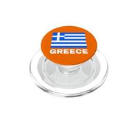 IMPRESIÓN DE LA ESPECIFICACIÓN Bandera Griega Ellas Hellas Grecia Patriota Helénica PopSockets PopGrip para MagSafe