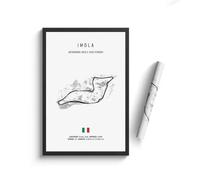 Impresión De La Lona Fórmula 1 Imola Retro Mónaco Monza Circuito De Pista Impresión En Lienzo F1 Arte De La Pared Póster Nórdico Estético Motorsport Racing Decoración De La Habitación Regal