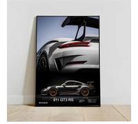 Impresión De La Lona Póster De Coche Deportivo De Súper Lujo Turbo Estético 911 Gt3 Rs Ruedas Impresión En Lienzo Para Pared Arte Mural Hogar Garaje Decoración De La Habitación Regalo, 70X100