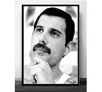Impresión De La Lona Rhapsody Freddie Mercury Poster E Impresiones Rock Music Star Lienzo Pintura Pared Imágenes Artísticas Sala De Estar Decoración del Hogar, 50X70Cm Sin Marco
