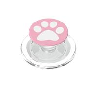 Impresión de la Pata Rosa Perro Gato Animal Lindo Amante PopSockets PopGrip para MagSafe