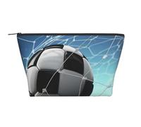 Impresión de la Red de fútbol, Bolsa de artículos de tocador Bolsa de Maquillaje Bolsa de cosméticos Bolsa de artículos de tocador de Viaje portátil