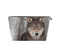 Impresión de Lobo Salvaje, Bolsa de artículos de tocador Bolsa de Maquillaje Bolsa de cosméticos Bolsa de artículos de tocador de Viaje portátil