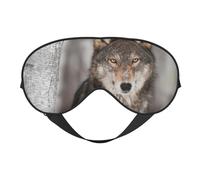 Impresión de lobo salvaje, Cubreojos completos Antifaz bloqueador de luz Antifaz para dormir Antifaz suave con los ojos vendados Noche