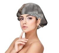 Impresión de lobo salvaje,Gorro de dormir de satén para adultos - Gorro de dormir elástico para mujer, cubrecabello nocturno