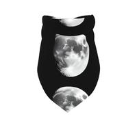 Impresión De Luna Creciente Y Menguante Bandanas Perros Ajustable Bandana Perros Lavable Bufanda Mascota para Accesorios Uso Diario Mascotas