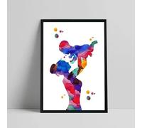 Impresión de madre e hijo, mujer embarazada, ginecología fetal, obstetricia, arte de pared, lienzo, pintura para sala de estar, decoración del hogar (40 x 60 cm)