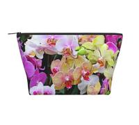 Impresión de orquídeas, Bolsa de artículos de tocador Bolsa de Maquillaje Bolsa de cosméticos Bolsa de artículos de tocador de Viaje portátil