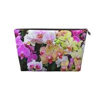 Impresión de orquídeas, Bolsa de artículos de tocador Bolsa de Maquillaje Bolsa de cosméticos Bolsa de artículos de tocador de Viaje portátil