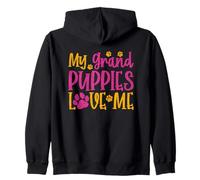 Impresión de pata de My Grand Puppies Love Me Sudadera con Capucha