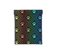 Impresión de Pata de Perro arcoíris, Squeeze Top Wallet Bolsa de Almacenamiento para Mujer Monedero pequeño Bolsa de Cambio