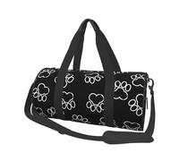 Impresión de Pata Negra, Bolsa de Viaje de Gran Capacidad, Bolso Redondo, Bolsa de Viaje Deportiva, Bolsa de Mano, Bolsa de Fitness