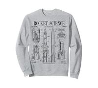 Impresión de patente vintage de Rocket Science Engineer Scientist Sudadera