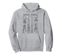 Impresión de patente vintage de Rocket Science Engineer Scientist Sudadera con Capucha