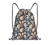 Impresión De Patrón Vintage Abstracto Mujer Hombre Mochila De Cuerdas Ligera Bolsa De Gimnasio Ajustable Bolsa De Deporte Para Acampada Baloncesto Voleibol