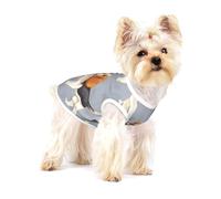 Impresión de Patrones de Beagle,Camiseta de algodón sin Mangas para Mascotas, Chaleco Transpirable, Suave y elástico para Cachorros,M