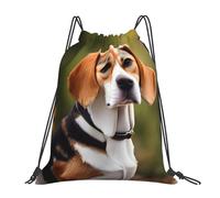 Impresión De Perro Beagle Bolsa De Deporte Mochila con Cordón Fácil De Doblar Deportiva Bolsa con Cordón para Yoga Al Aire Libre Playa 36X42Cm
