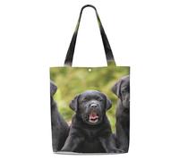Impresión de perro labrador retriever,Bolsas de supermercado reutilizables, bolsas de compras, bolsas de lona de gran capacidad, bolso de hombro