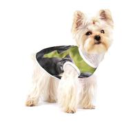 Impresión de Perro Labrador Retriever,Camiseta de algodón sin Mangas para Mascotas, Chaleco Transpirable, Suave y elástico para Cachorros,S