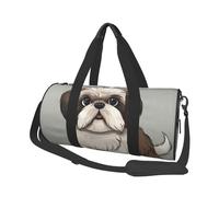 Impresión de Perro Shih Tzu, Bolsa de Viaje de Gran Capacidad, Bolso Redondo, Bolsa de Viaje Deportiva, Bolsa de Mano, Bolsa de Fitness