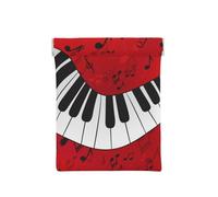 Impresión de Piano de Notas Musicales, Squeeze Top Wallet Bolsa de Almacenamiento para Mujer Monedero pequeño Bolsa de Cambio