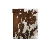 Impresión de Piel de Vaca roja y Blanca., Squeeze Top Wallet Bolsa de Almacenamiento para Mujer Monedero pequeño Bolsa de Cambio
