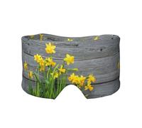 Impresión de ramo de narcisos,Máscara para ojos con bloqueo de luz y protección ocular completa para dormir, orejeras y ojos.