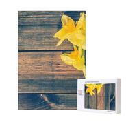 Impresión de Ramo de narcisos,Rompecabezas de Madera de 300 Piezas para Adultos y Adolescentes.